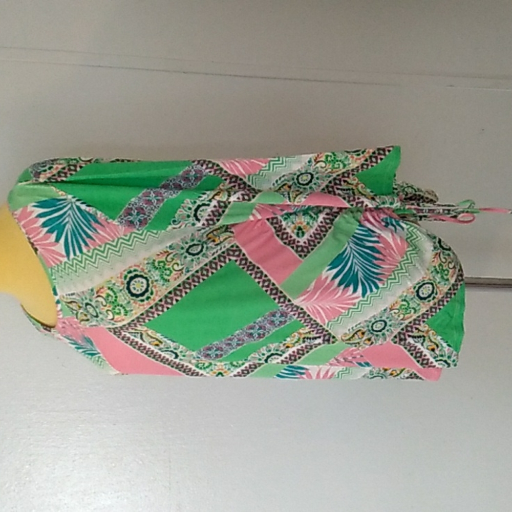 Ruby Rd. Green Multi Color Top Large - Picture 2 of 7